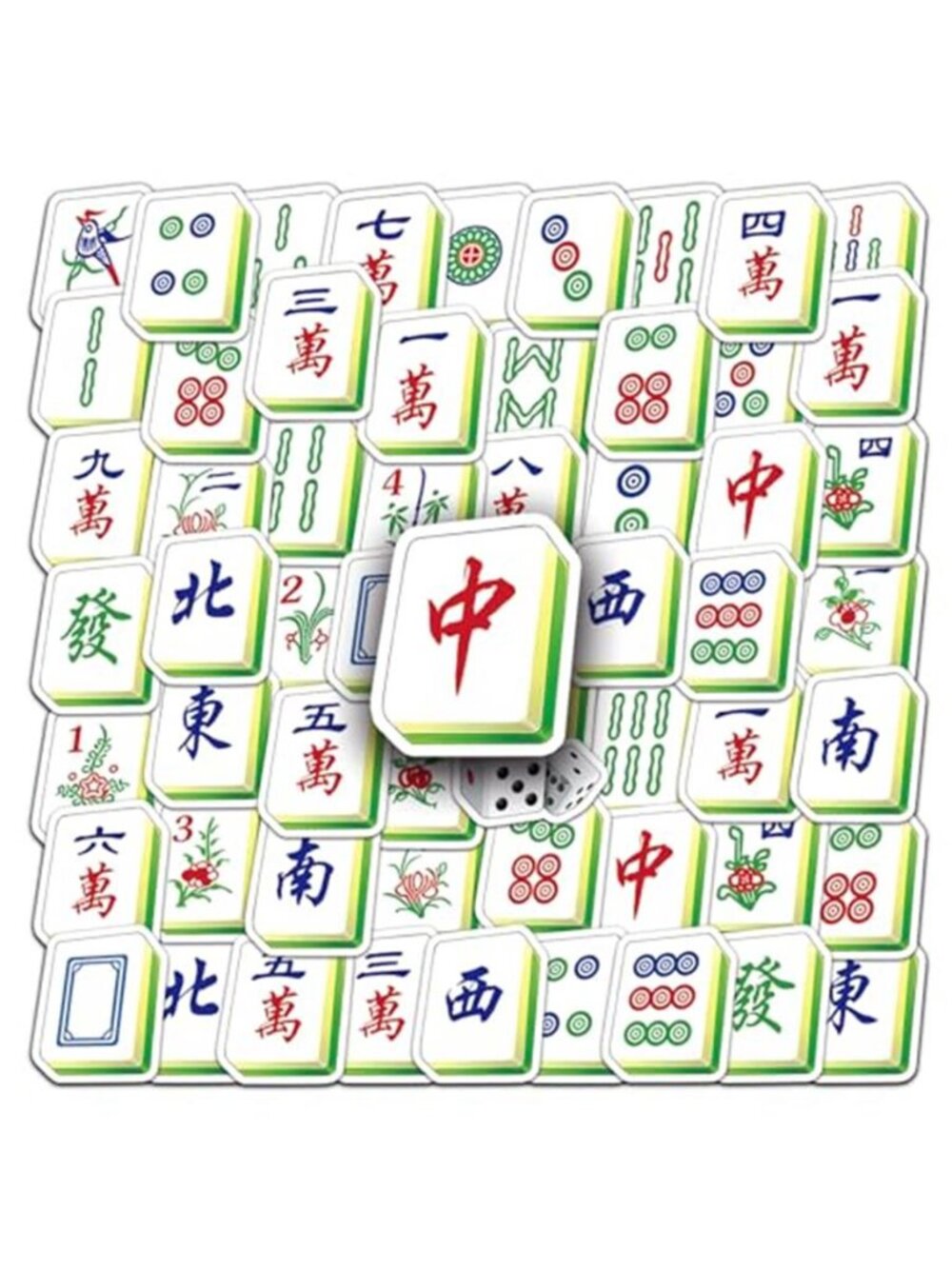 Waterproof Funny Mahjong Sticker 145Pcs for Water Bottle, Scrapbook, Bumper,